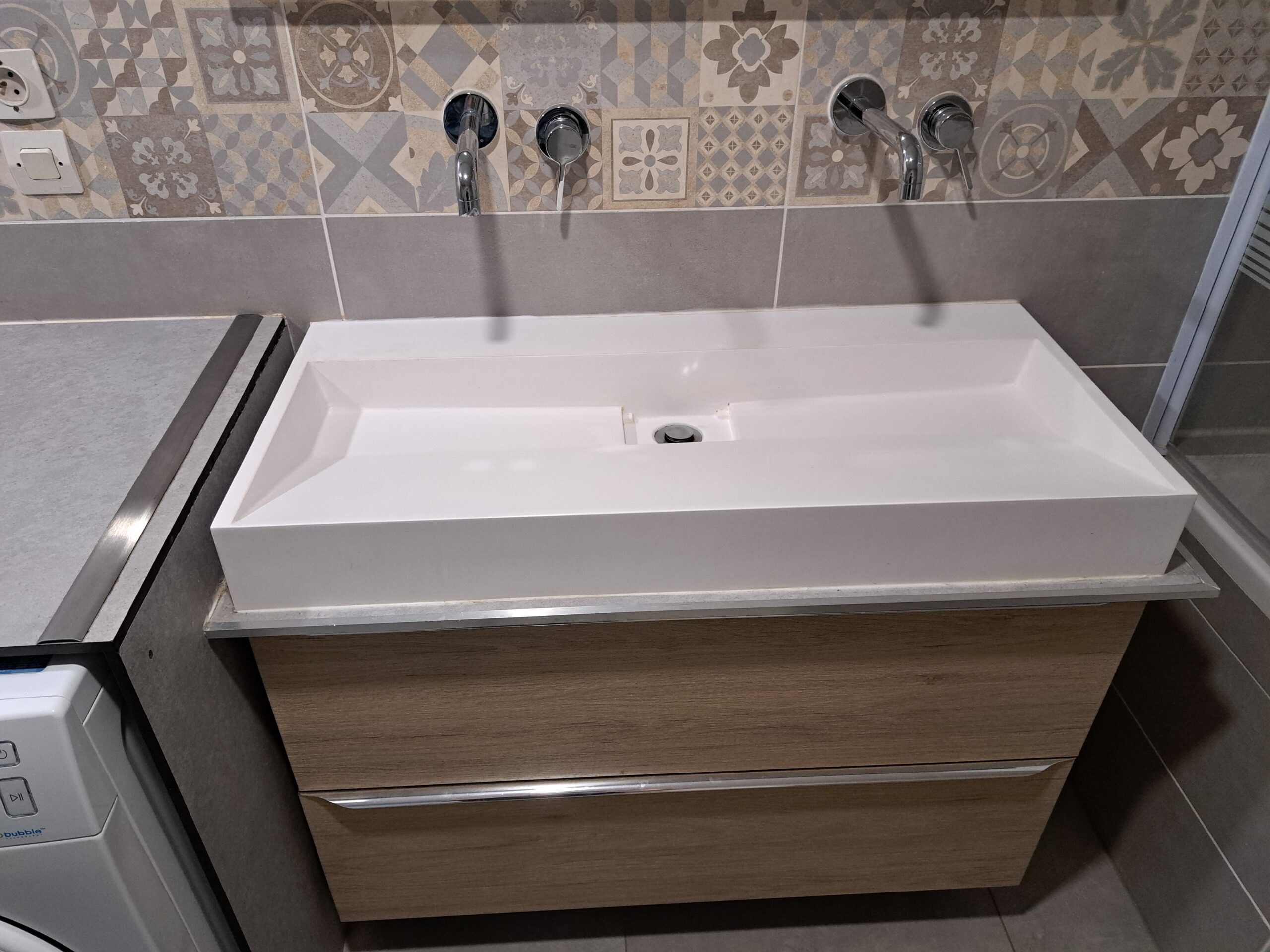 Installation lavabo